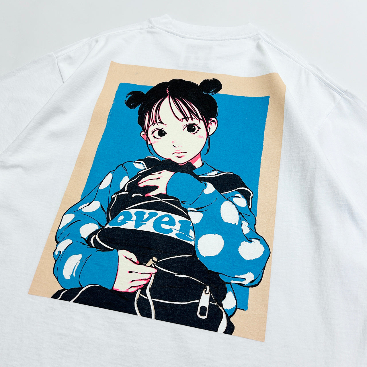 【完売御礼 公式オンライン限定カラー】EDGELINK×over print BAG GIRL Tee <White>