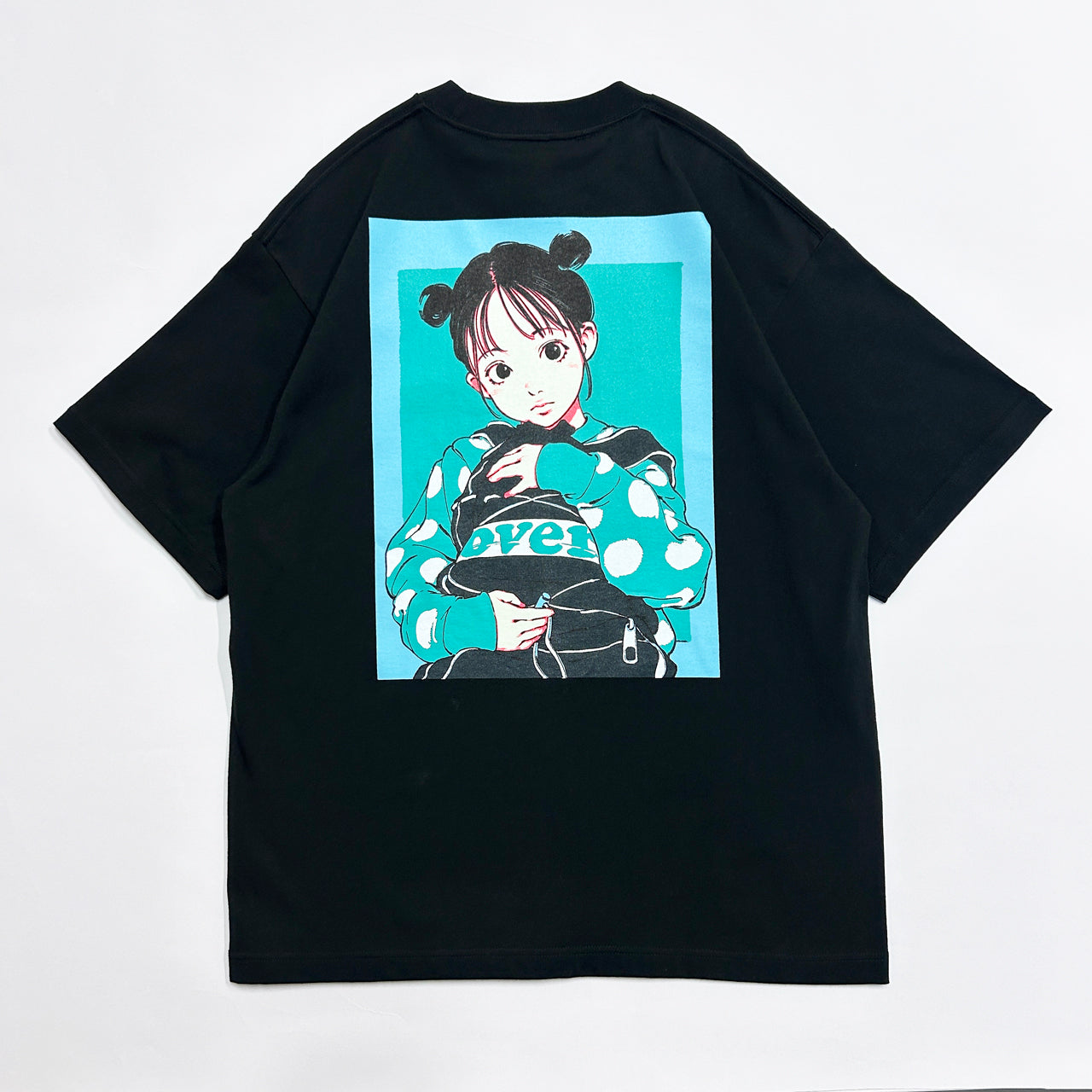 【完売御礼 公式オンライン限定カラー】EDGELINK×over print BAG GIRL Tee <Black>